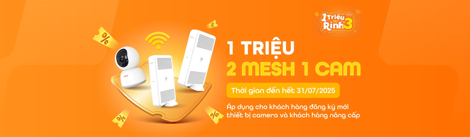 ưu đãi 1 triệu ring 3 của fpt camera